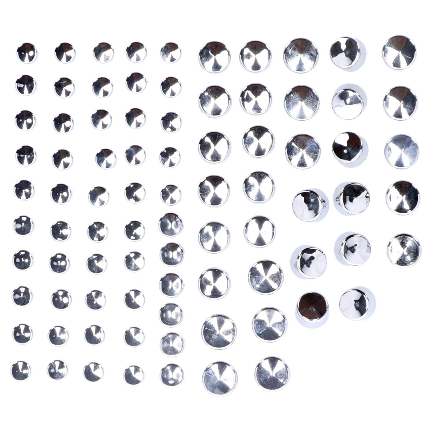 MCS Smoothtopps, push-on cover set (83pc). Chrome - Image 2