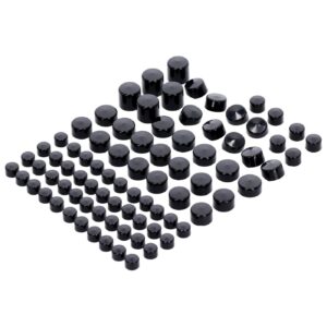 MCS Smoothtopps, push-on cover set (83pc). Black