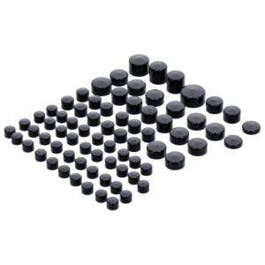 MCS Smoothtopps, push-on cover set (74pc). Black