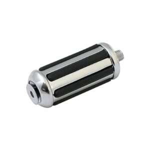 MCS Rail shift/brake peg. Chrome with rubber inlays