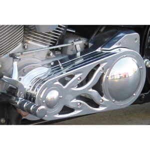 Belt Drives Ltd. BDL, Signature Series 2" belt drive kit. Flame design