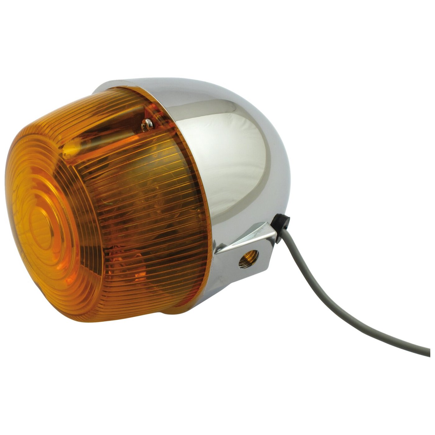 MCS Chris products, 3" bullet FX, XL style turn signals. Chrome