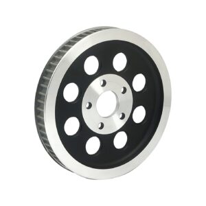MCS Reproduction OEM style wheel pulley 61t, 1-1/8" belt. Black