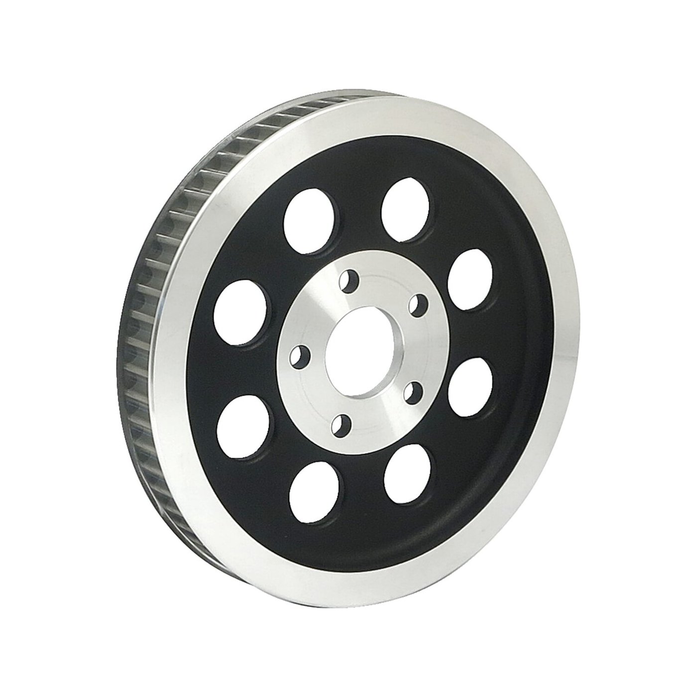 MCS Reproduction OEM style wheel pulley 61t, 1-1/8" belt. Black