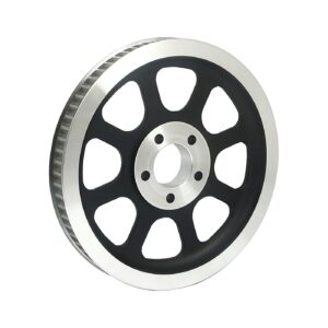 MCS Reproduction OEM style wheel pulley 70t, 1-1/8" belt. Black