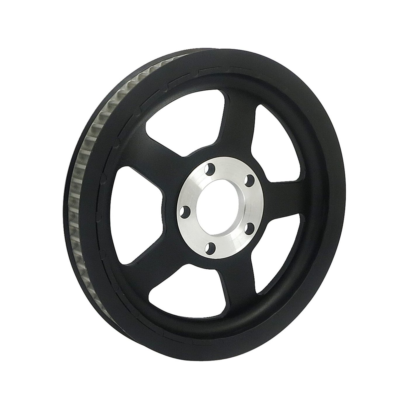 MCS Reproduction OEM style wheel pulley 68t, 1-1/8" belt. Black - Image 2