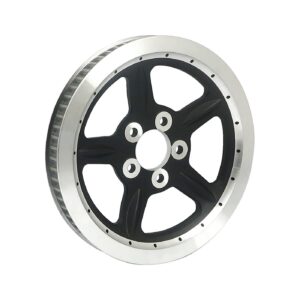 MCS Reproduction OEM style wheel pulley 68t, 1-1/8" belt. Black