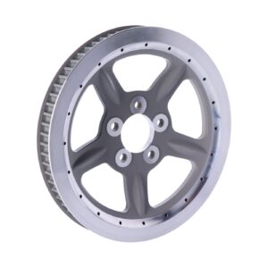 MCS Reproduction OEM style wheel pulley 68t, 1-1/8" belt. Silver