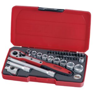 Tengtools Teng Tools, 3/8" socket wrench set. Metric 34pc