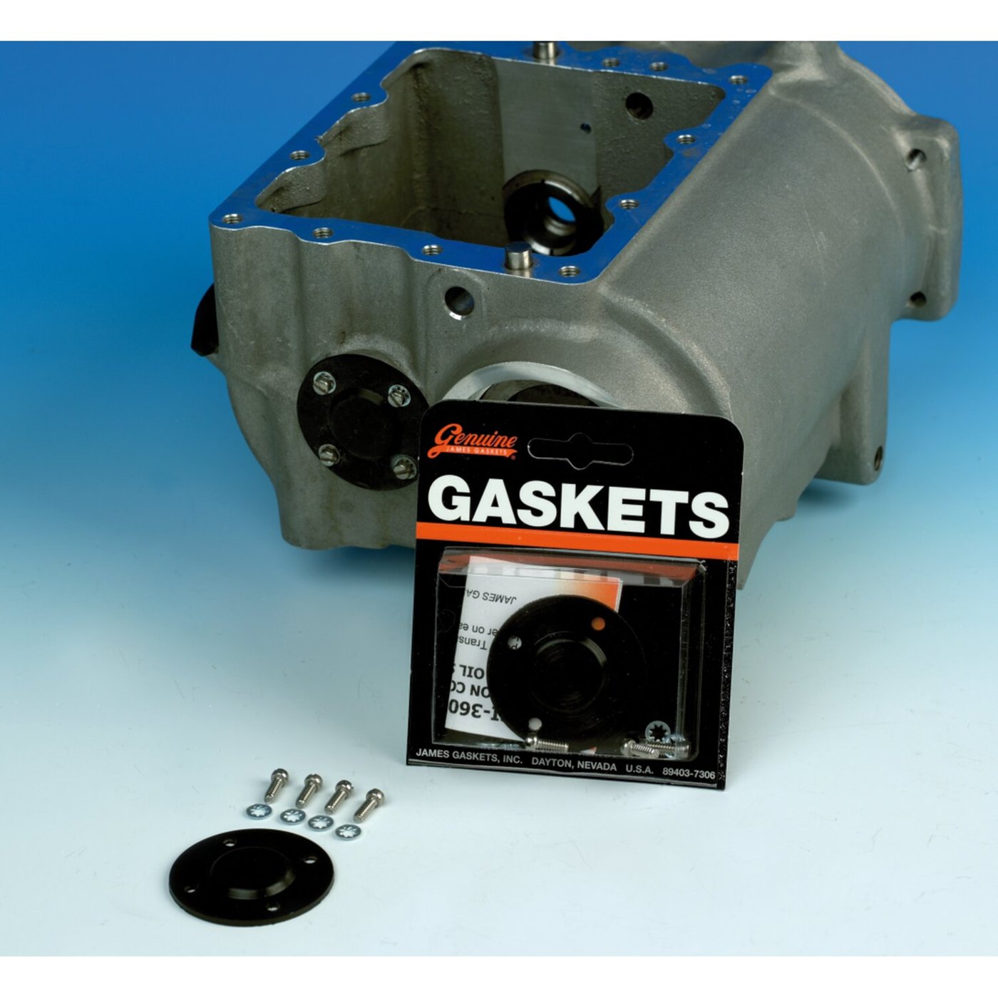 James Gaskets James end plate, countershaft. Black - Image 2