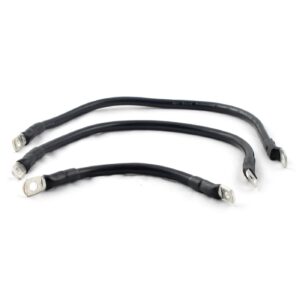 All Balls All Balls, battery cable kit. Black. 8", 8", 15"