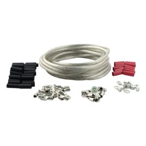 All Balls All Balls, custom 25 foot battery cable kit. Clear