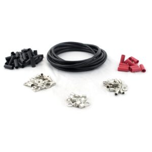 All Balls All Balls, custom 25 foot battery cable kit. Black