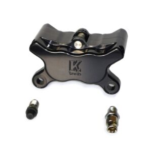 Kustom Tech K-Tech 4-piston brake caliper. Black