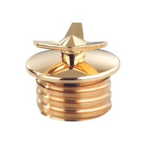 Kustom Tech Kustom Tech, Spinner gas cap. non vented. Brass