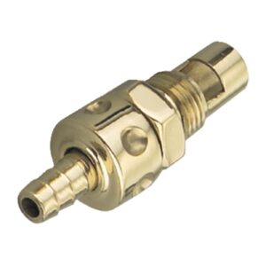 Kustom Tech Kustom Tech, in-line fuel valve for S&S E/G carb. Brass