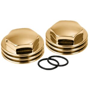 Kustom Tech K-Tech, Knuckle rocker nuts. Finned, polished brass