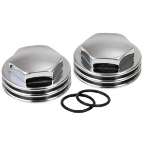 Kustom Tech K-Tech, Knuckle rocker nuts. Finned, chrome finish