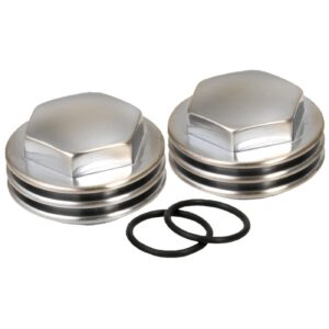 Kustom Tech K-Tech, Knuckle rocker nuts. Finned, satin chrome finish