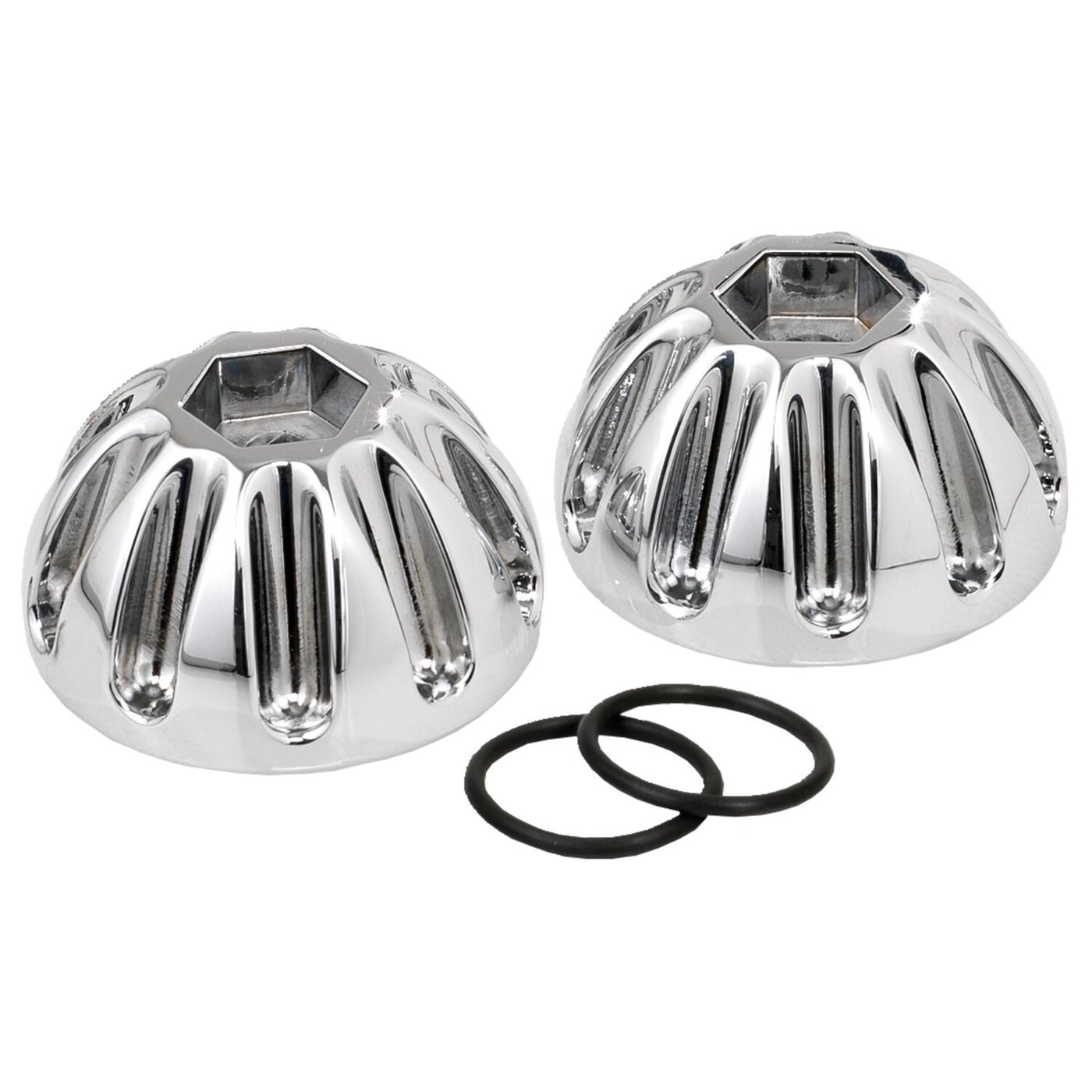 Kustom Tech K-Tech, Knuckle rocker nuts. Groove, chrome finish