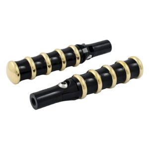 Kustom Tech K-Tech, Vintage folding foot pegs. Black & Brass