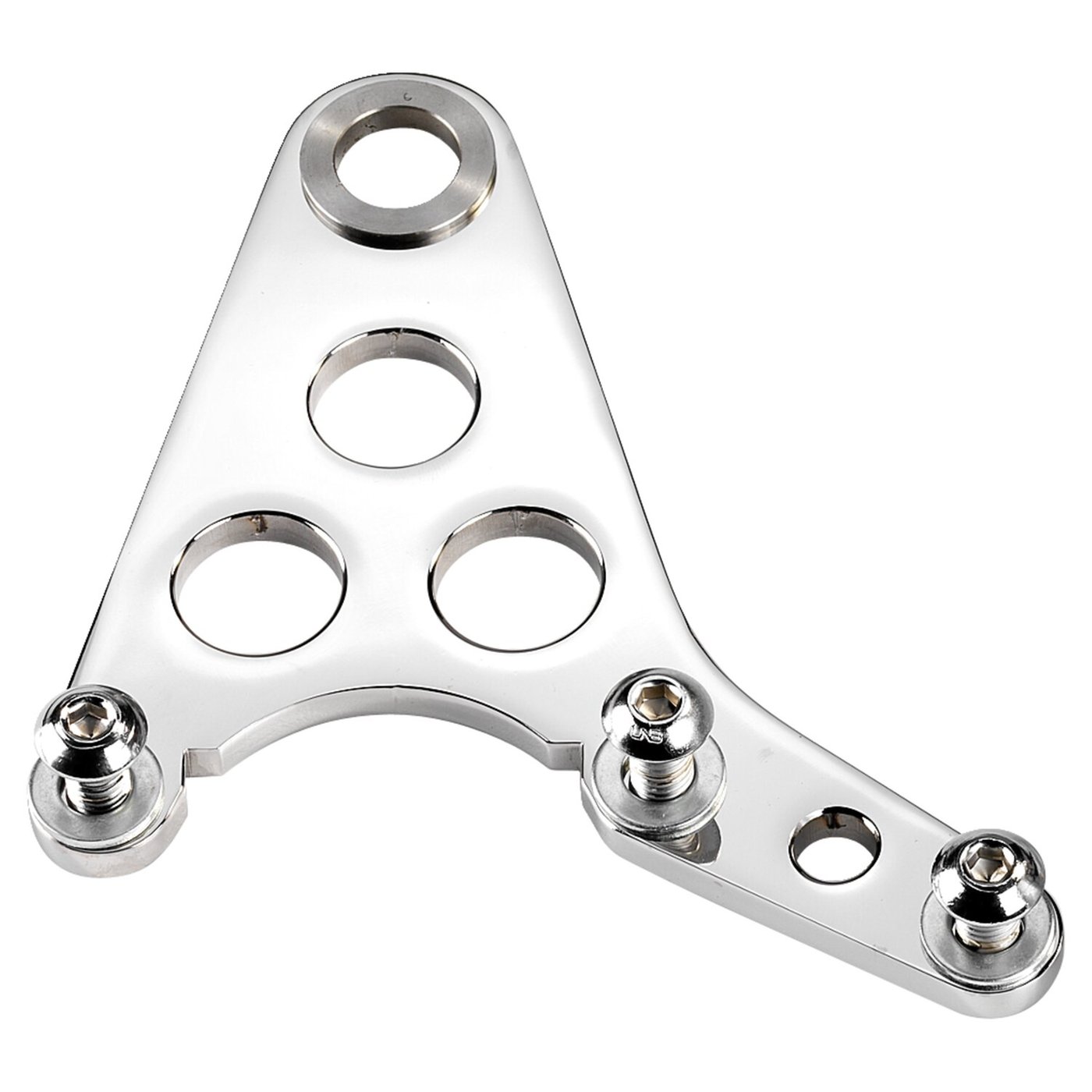 Kustom Tech K-Tech Super Freni rear caliper bracket. Polished