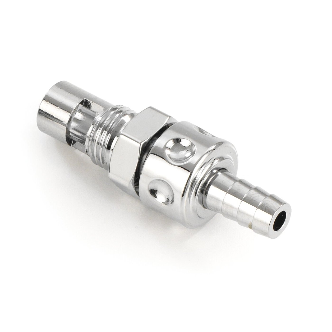 Kustom Tech Kustom Tech, in-line fuel valve for S&S B carb. Chrome