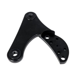 Kustom Tech K-Tech 2-piston caliper mounting bracket left. Black