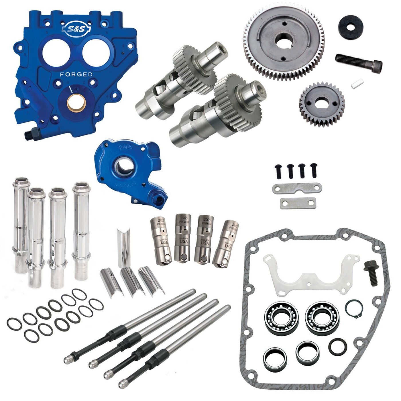 S&S S&S, complete cam chest kit with gear drive 551GE cams