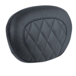 Mustang Mustang, sissy bar back pad. Black. Diamond