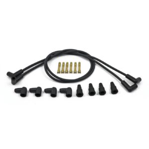 Compu-Fire Compu-Fire, 8mm spark plug 4 wire set, universal. Black