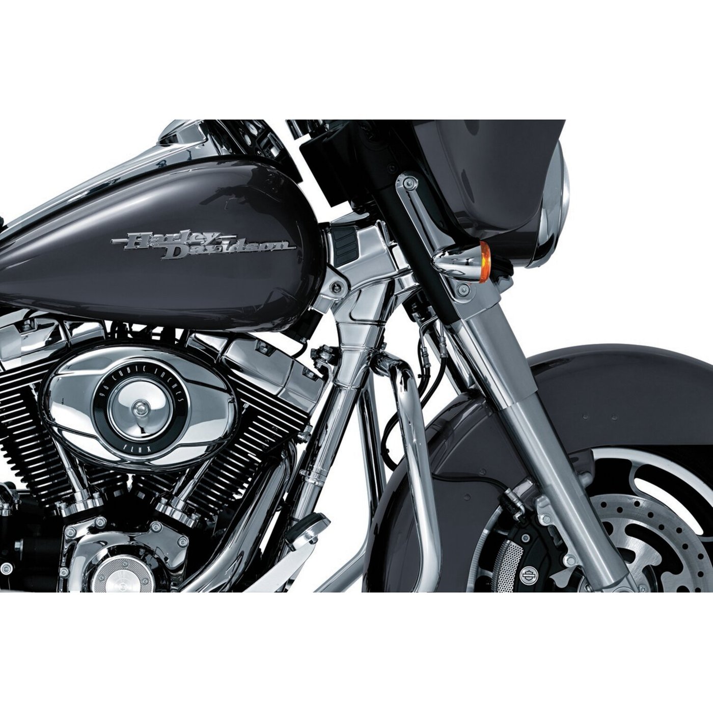 Kuryakyn Kuryakyn, Touring deluxe frame neck cover. Chrome - Image 2