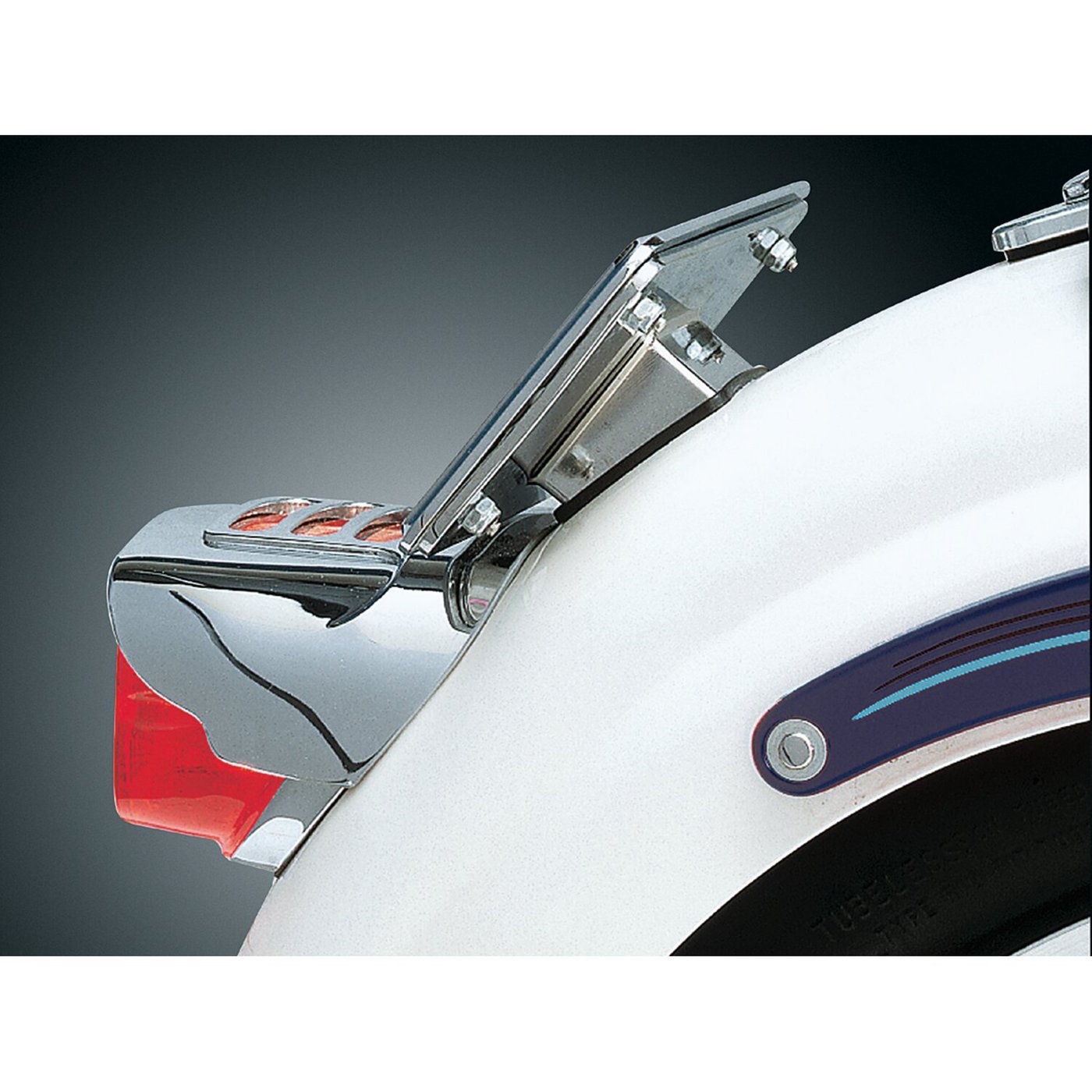 Kuryakyn Kuryakyn, License plate holder 'lay down'. Chrome