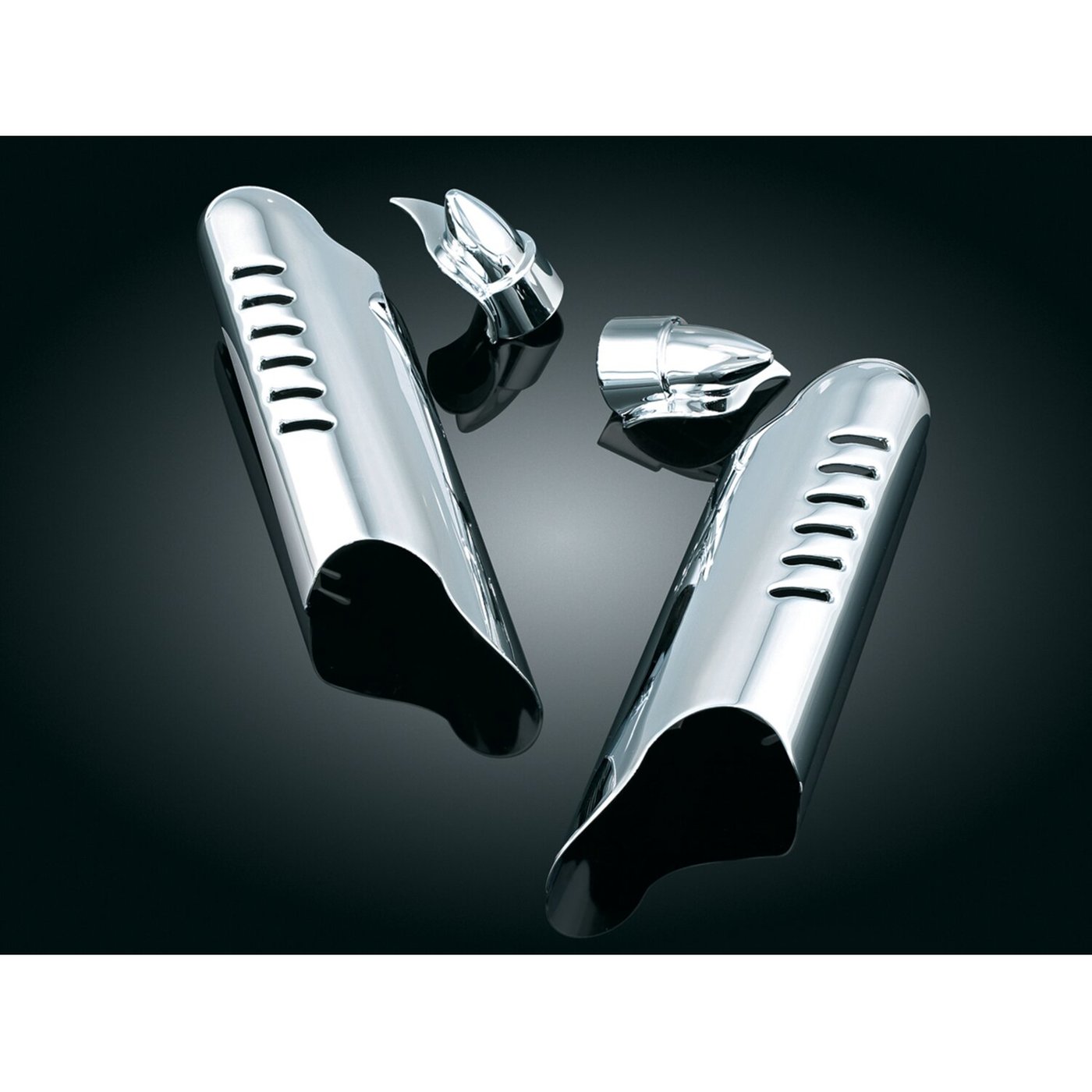 Kuryakyn Kuryakyn, Lower leg deflector shields. Chrome