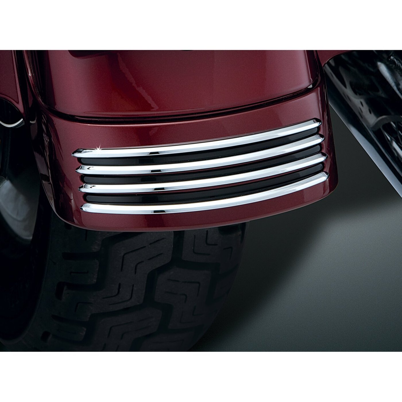 Kuryakyn Kuryakyn, Rear fender accent. Chrome & black - Image 2