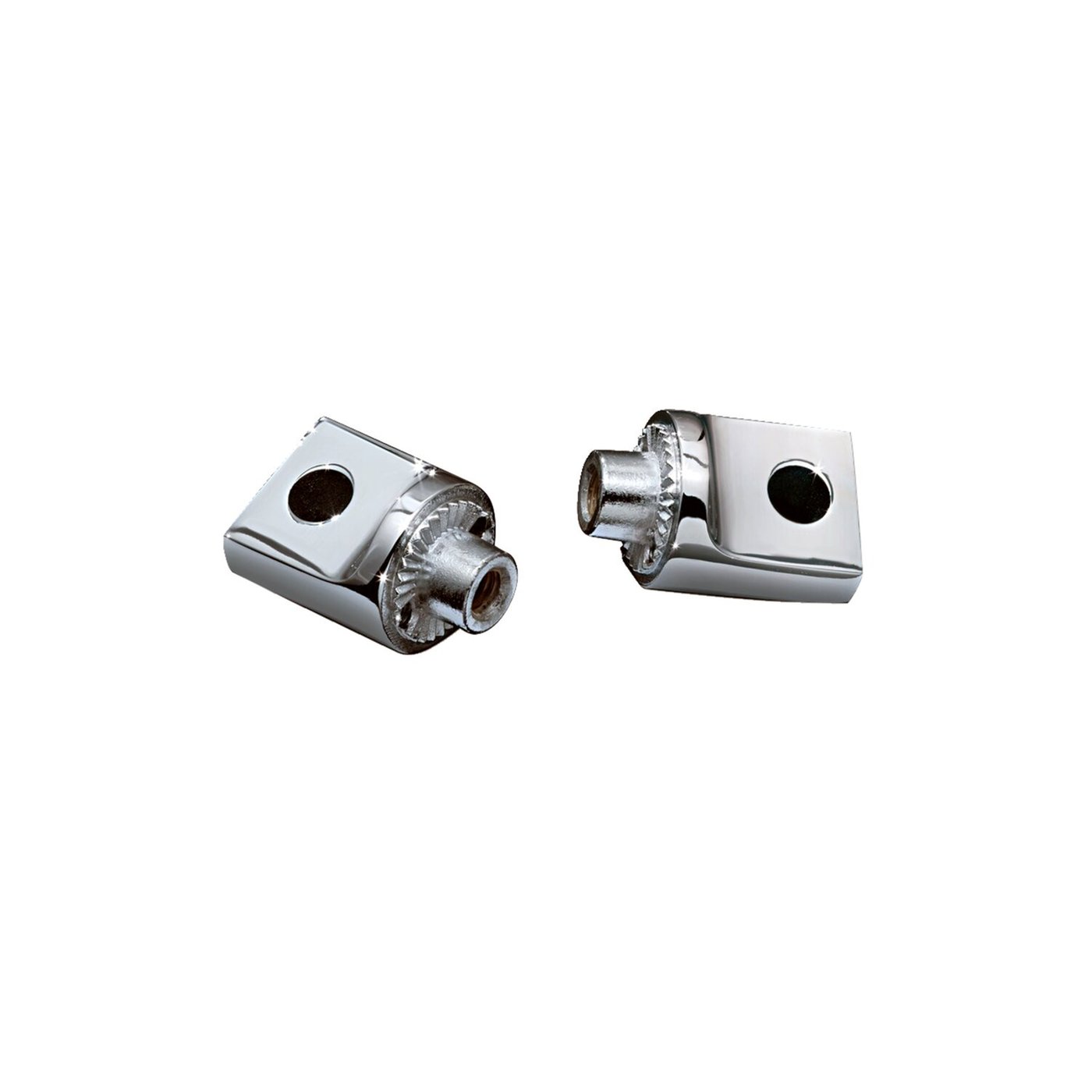 Kuryakyn Kuryakyn, Non pivoting splined male mount adapters, chrome