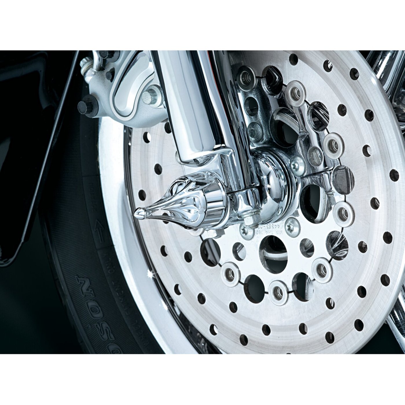Kuryakyn Kuryakyn, Front axle cover set roman. Chrome - Image 2