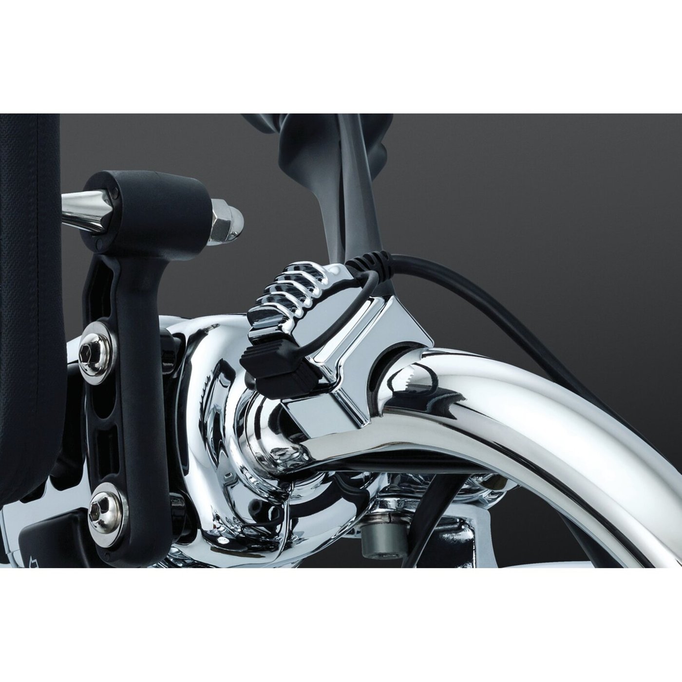 Kuryakyn Kuryakyn, Handlebar USB charger / power point. Chrome - Image 2
