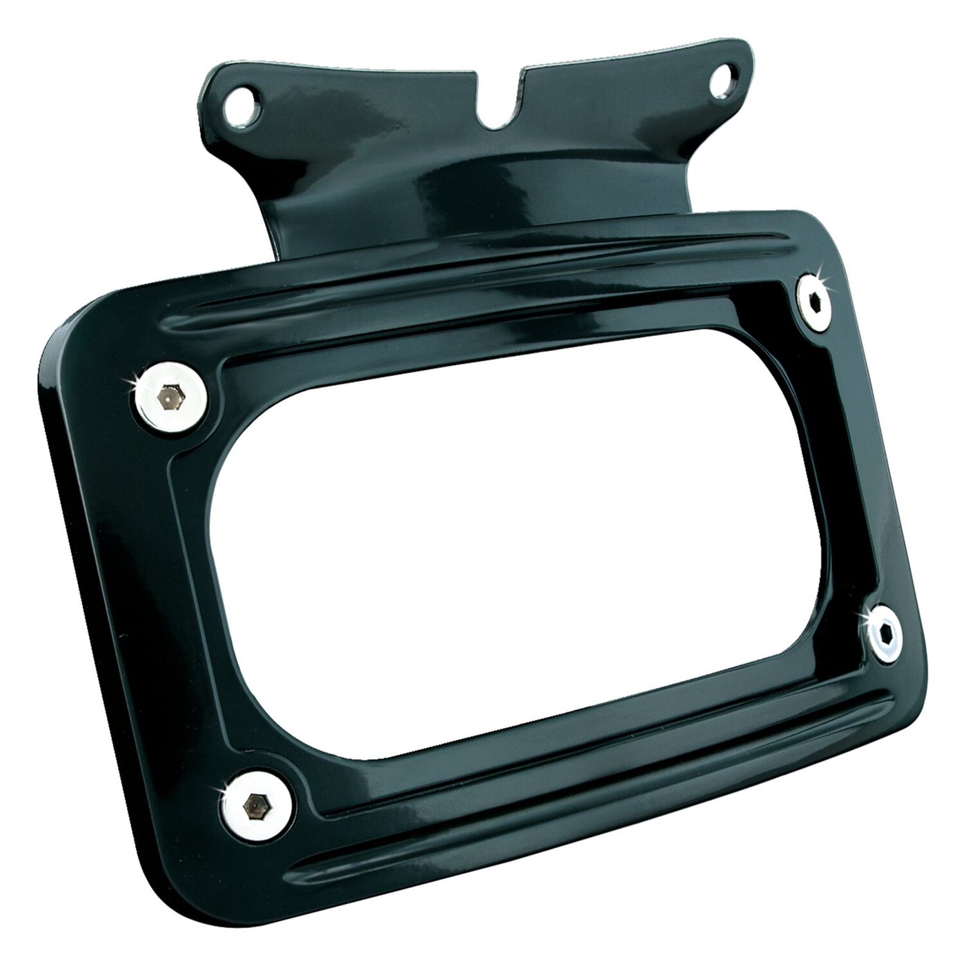 Kuryakyn Kuryakyn, curved license plate mount. Black