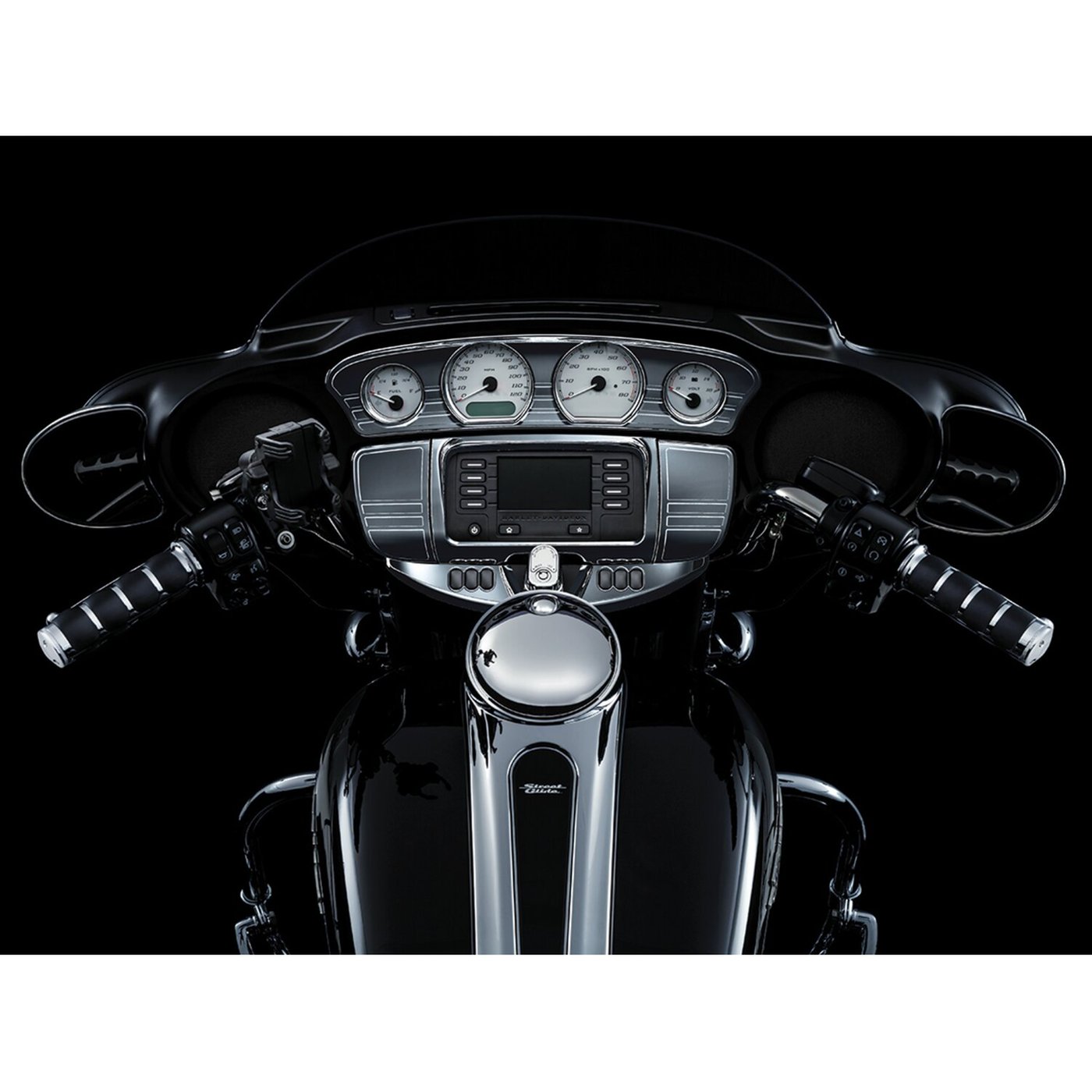 Kuryakyn Kuryakyn, TrI-line gauge trim. Chrome