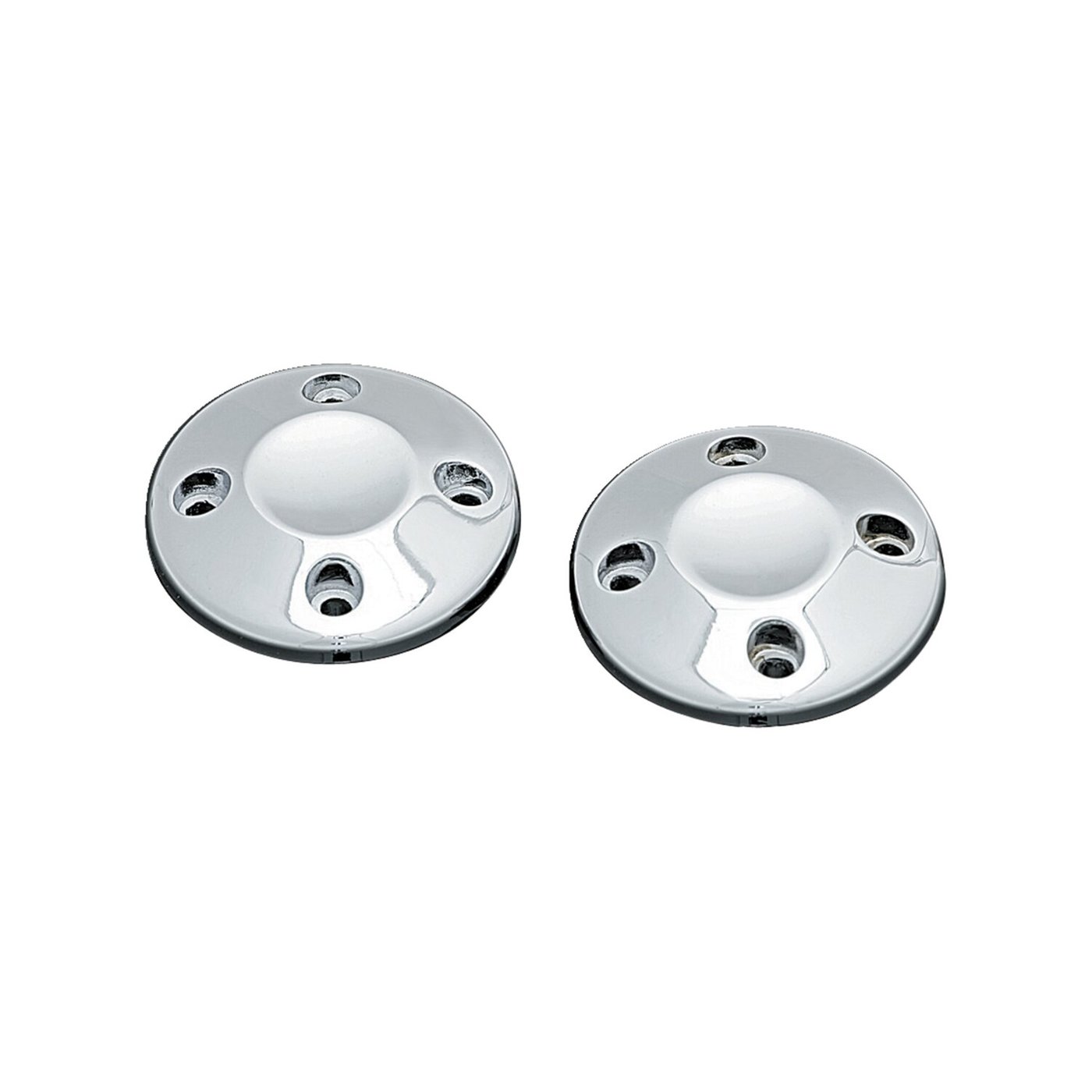 Kuryakyn Kuryakyn, ISO-grip end cap set. Smooth. Chrome (pair)