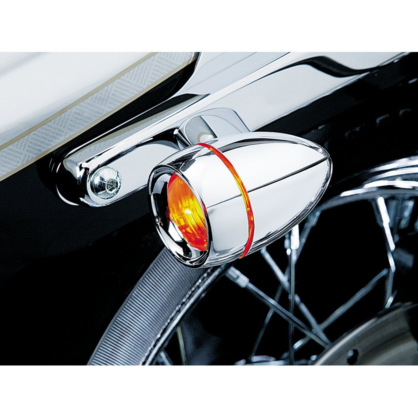 Kuryakyn Kuryakyn, Turn signal recessed trim rings & lens kit. Chrome - Image 2