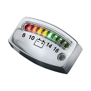 Kuryakyn Kuryakyn, LED battery gauge. Chrome