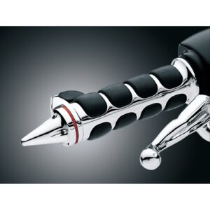 Kuryakyn Kuryakyn, Stiletto grip end caps. Chrome