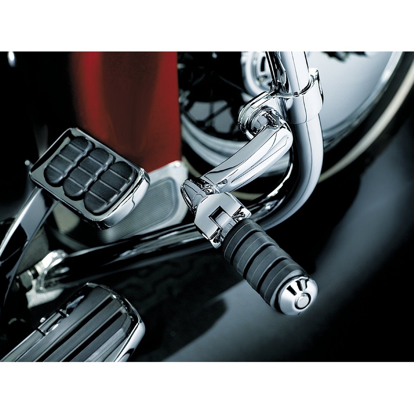 Kuryakyn Kuryakyn, Extended footpeg offset mount kit. Chrome - Image 2
