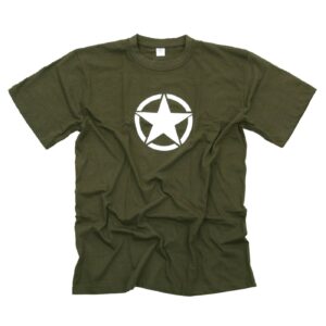 Army Surplus Army Surplus White star t-shirt green