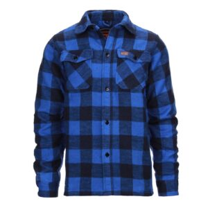 Army Surplus Lumberjack flannel shirt checkered blue/black