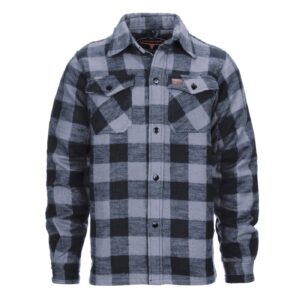 Army Surplus Lumberjack flannel shirt checkered grey/black