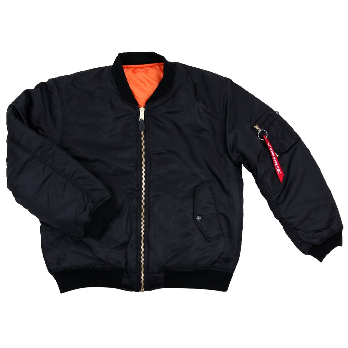 Army Surplus MA-1 bomber flight jacket black - Image 2