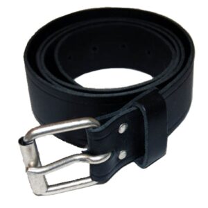 Army Surplus Leather belt with buckle black